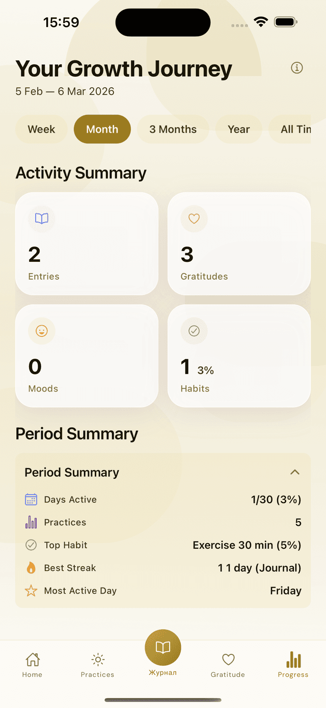 Insights that keep you going screenshot